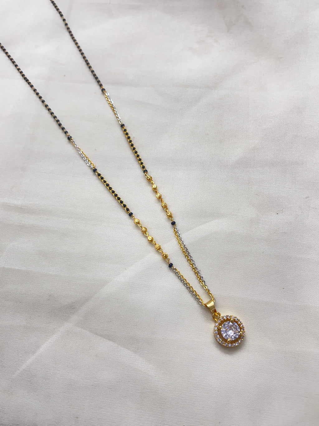 Single line 18inches blackbeads bb1610