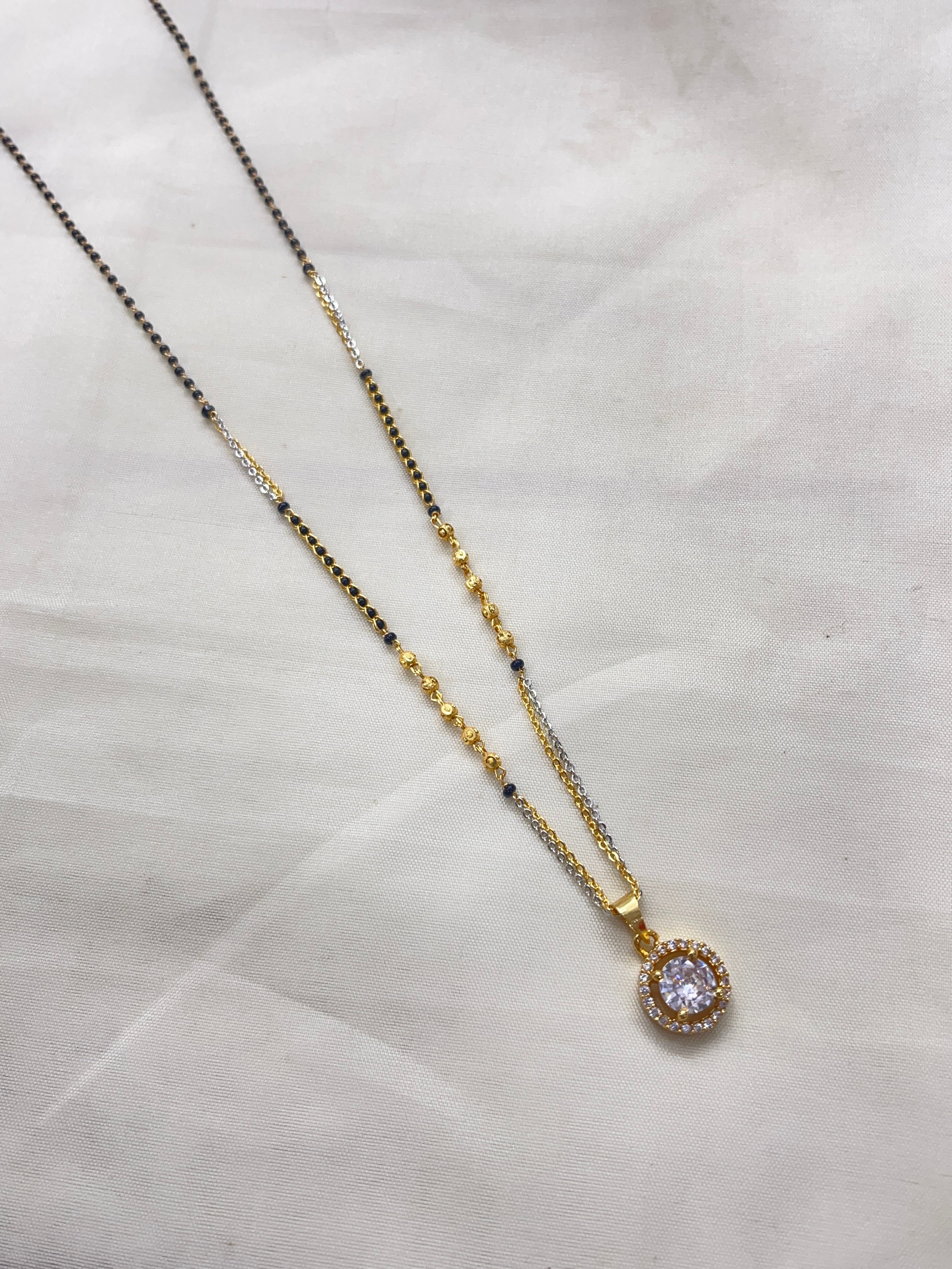 Single line 18inches blackbeads bb1610