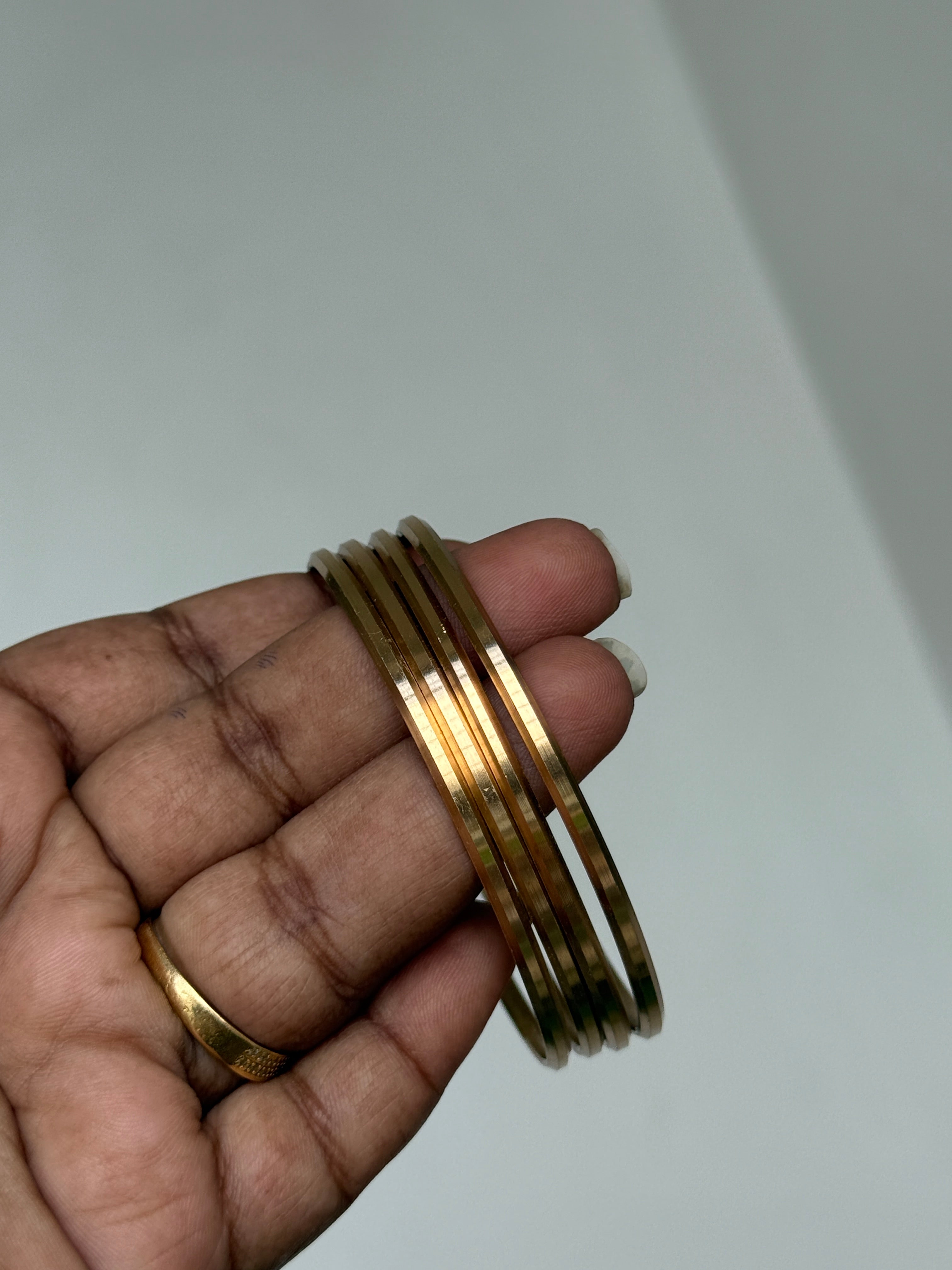 Ph065 gold replica panchaloham bangles