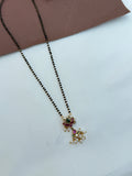 BB069 18inches single line kemp lotus Black Beads