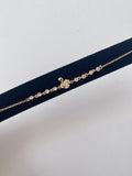 Swan gold adjustable bracelet