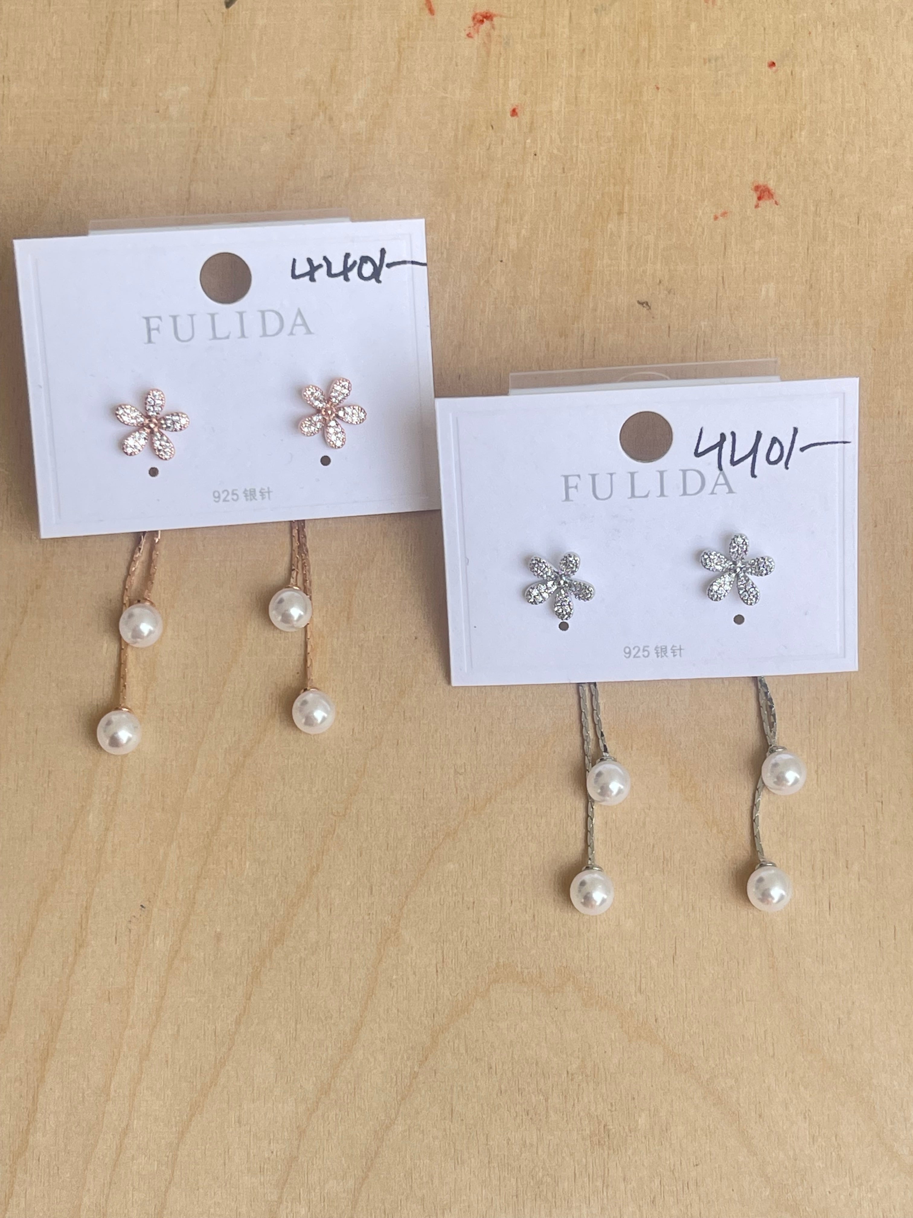 Flower tassels can be used in 2 ways 1 is studs and the other as tassels