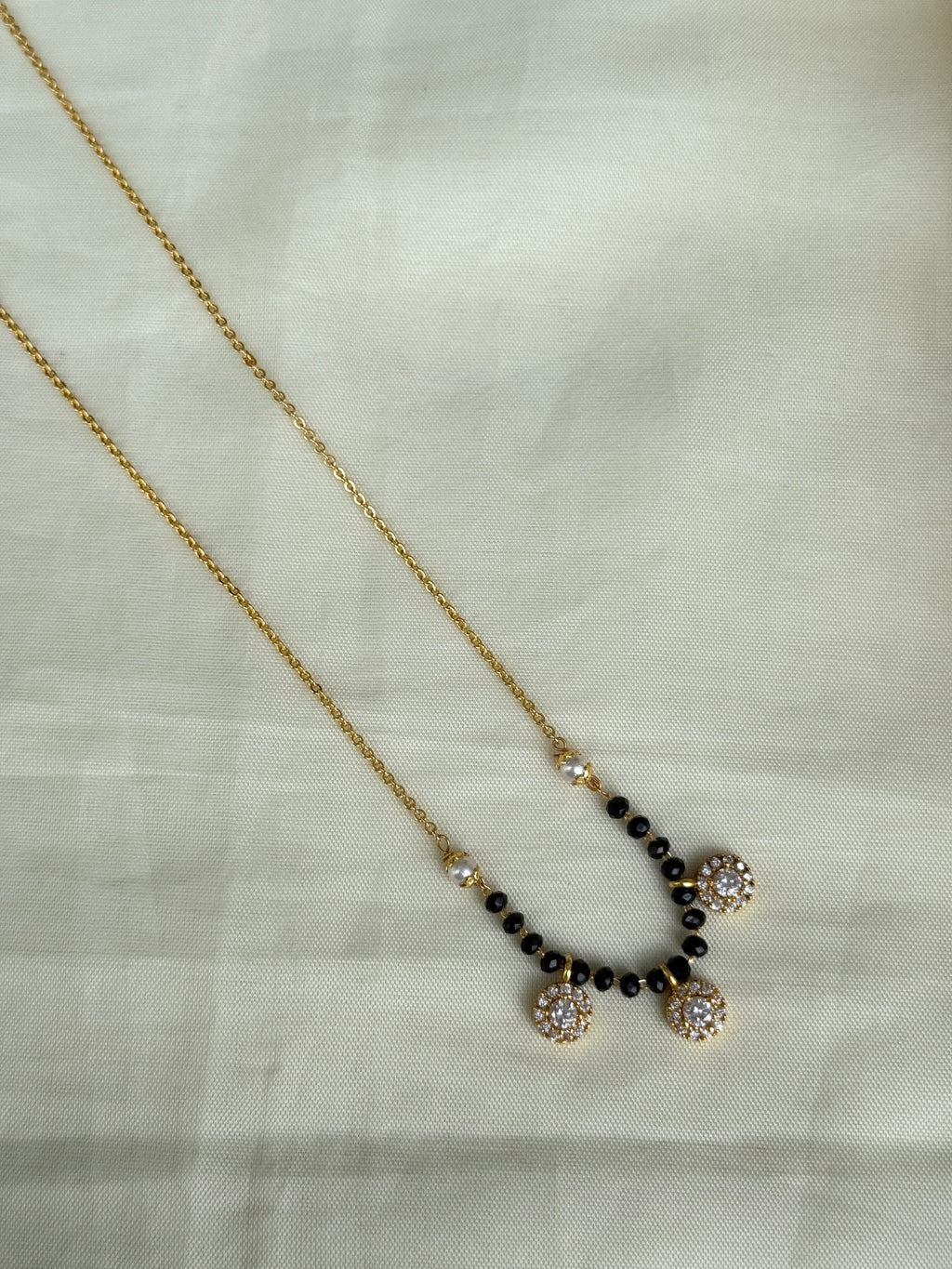 Bb018 3 stones 16inches blackbeads