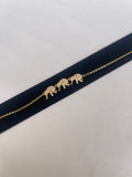 3 elephants adjustable bracelet AB1576