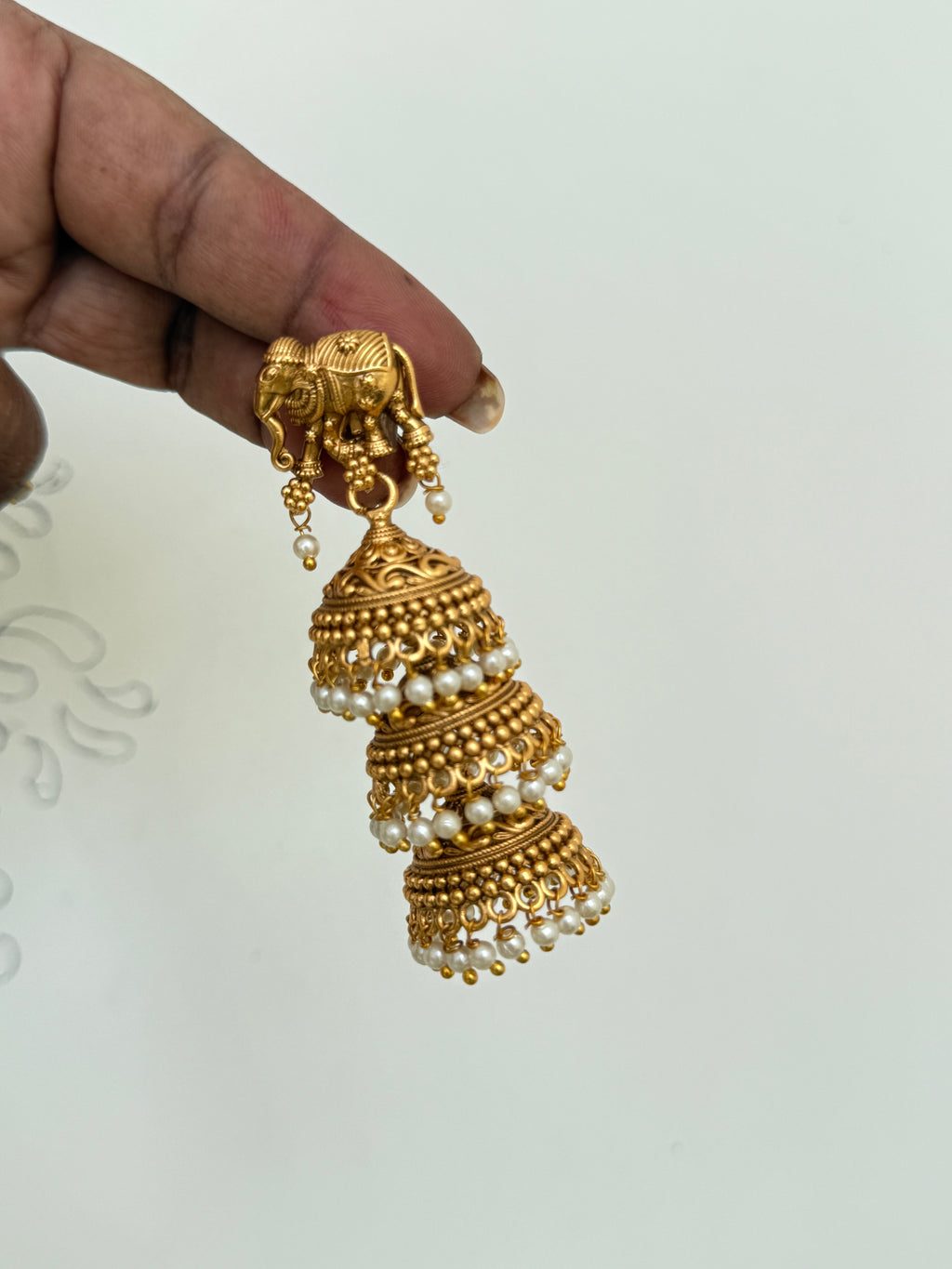 Elephant 3 butta earrings er6023