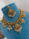 Ns1521 Lakshmi Devi guttapusalu short neckset