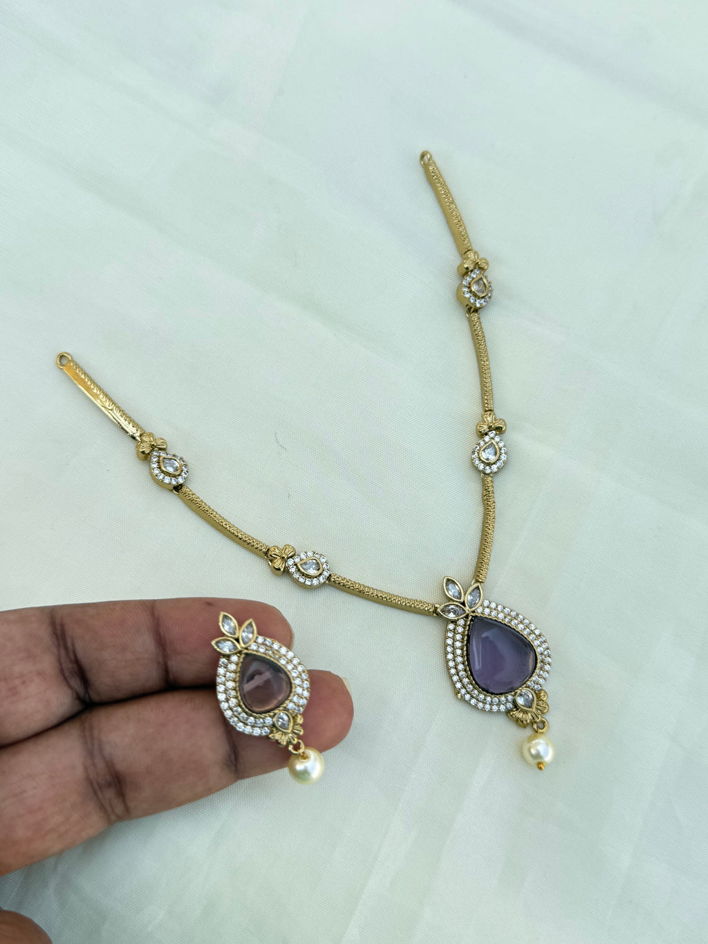Ns0016 simple western Neckset with earrings