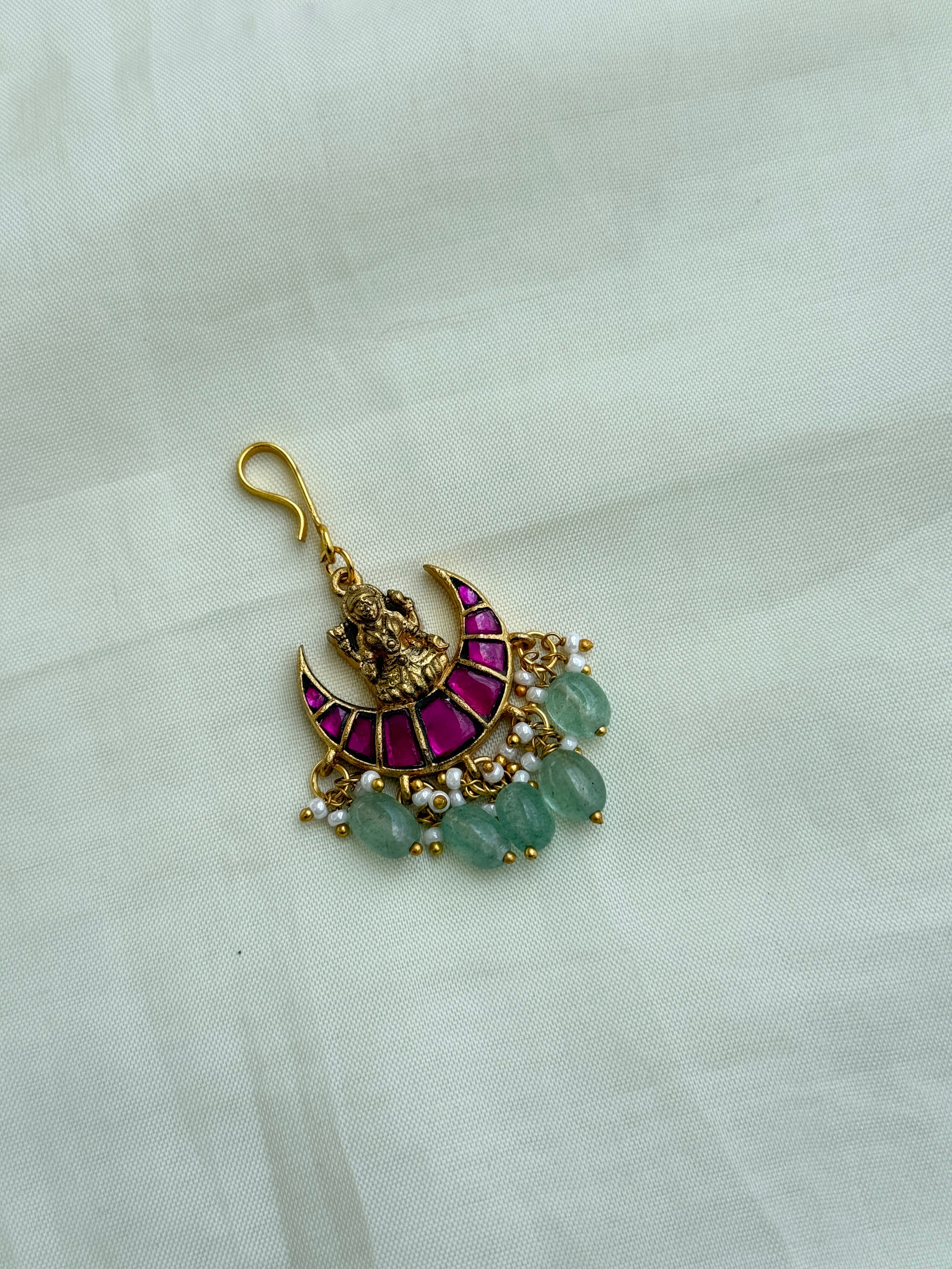 Tk540 jadau Kundan Lakshmi Devi tikka