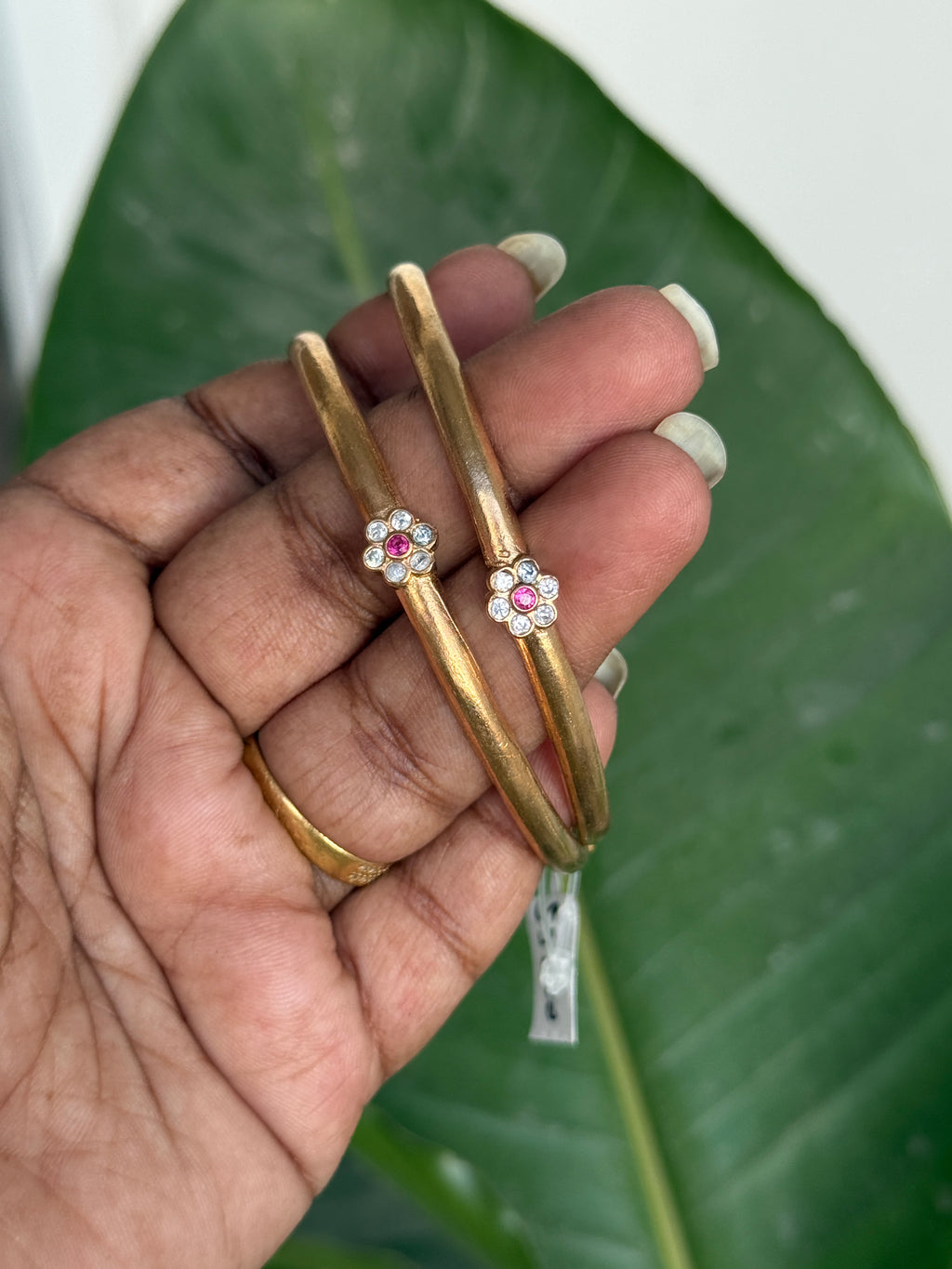 Ph062 unpolished panchaloham impon bangles