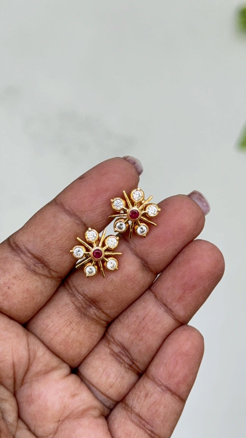 Ph081 6 stones panchaloham studs