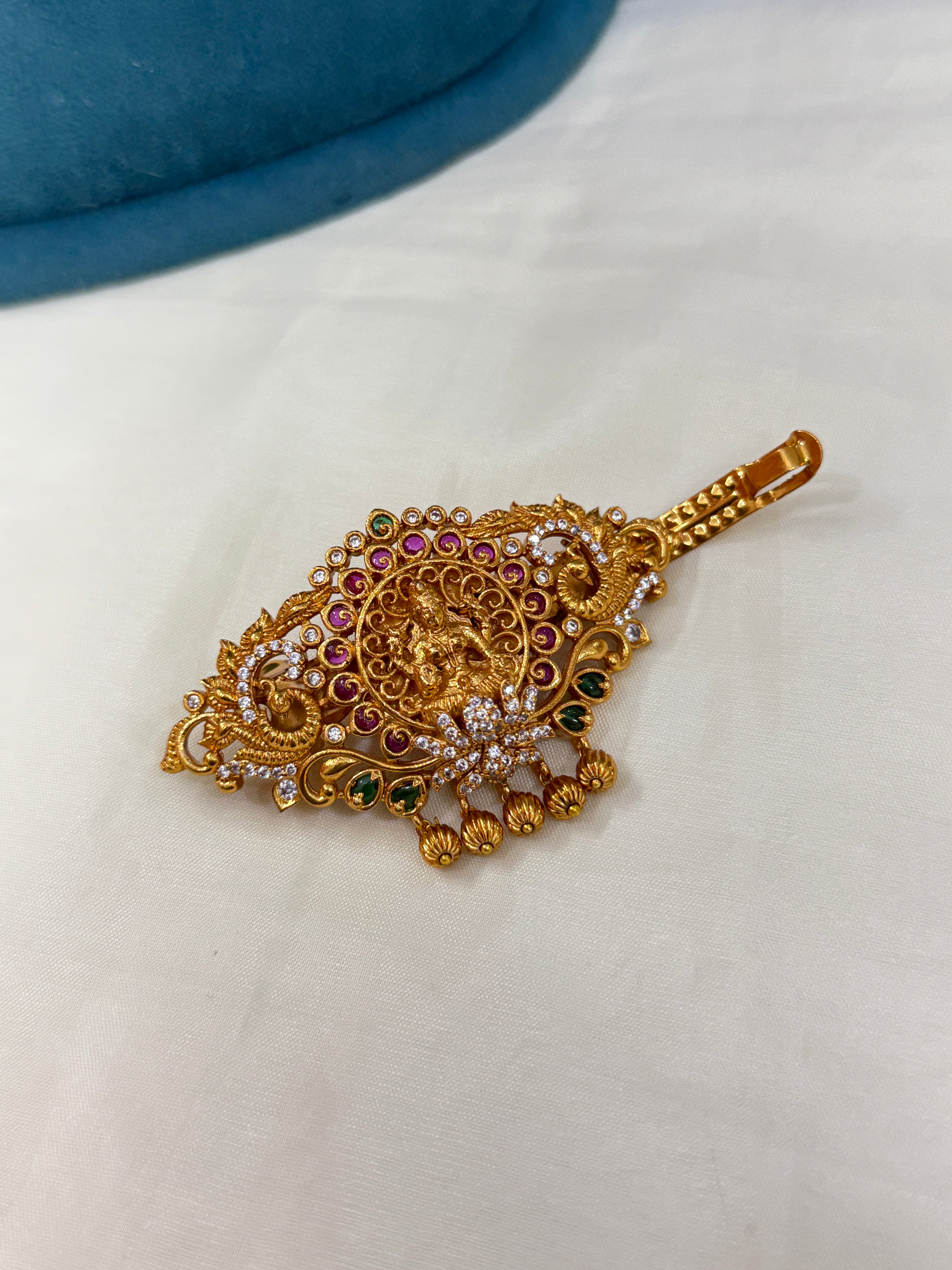 Hc001 cz Lakshmi Devi hairclips