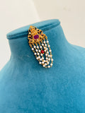 Pe001-pearl lakshmi Devi earrings