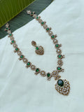 Lh2006 uncuts corals green beads haram
