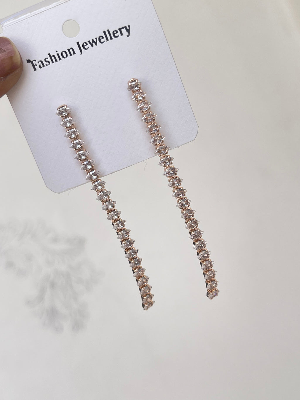 Stone tassels earrings