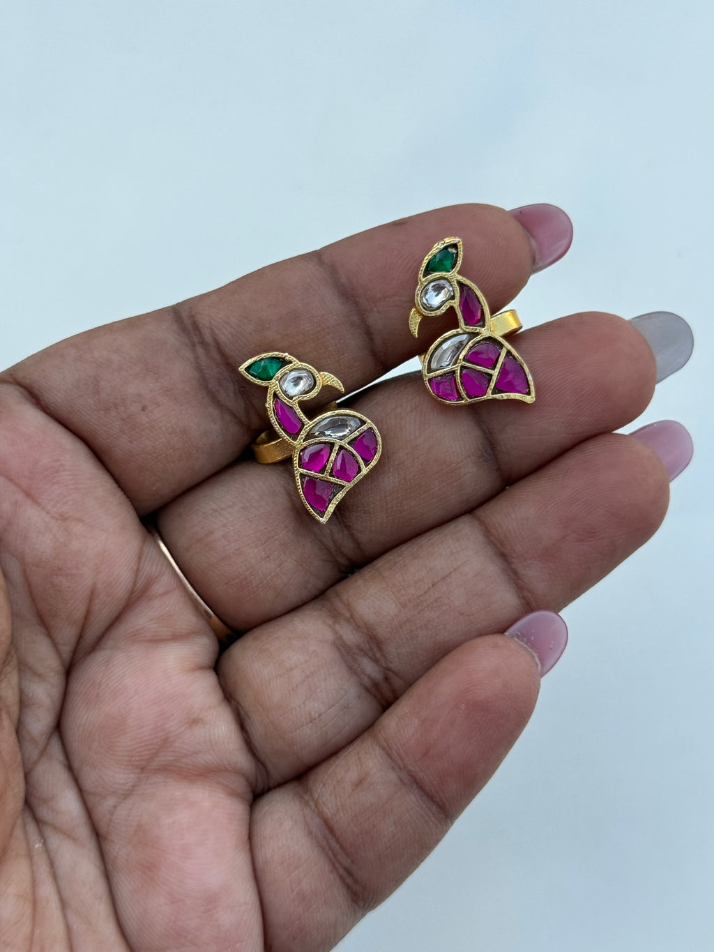 Bg005 jadau Kundan bugadi earrings