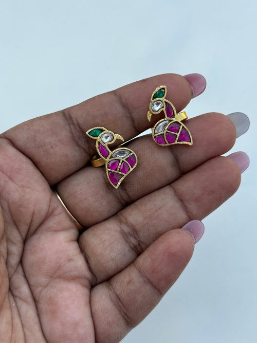 Bg005 jadau Kundan bugadi earrings