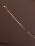 Ab547 anti tarnish gold colour 6 layer's 8.5 inches chain bracelet