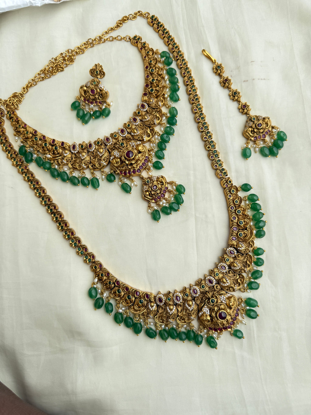 Lh2023 nakshi Bridal set neckset and haram,tikka