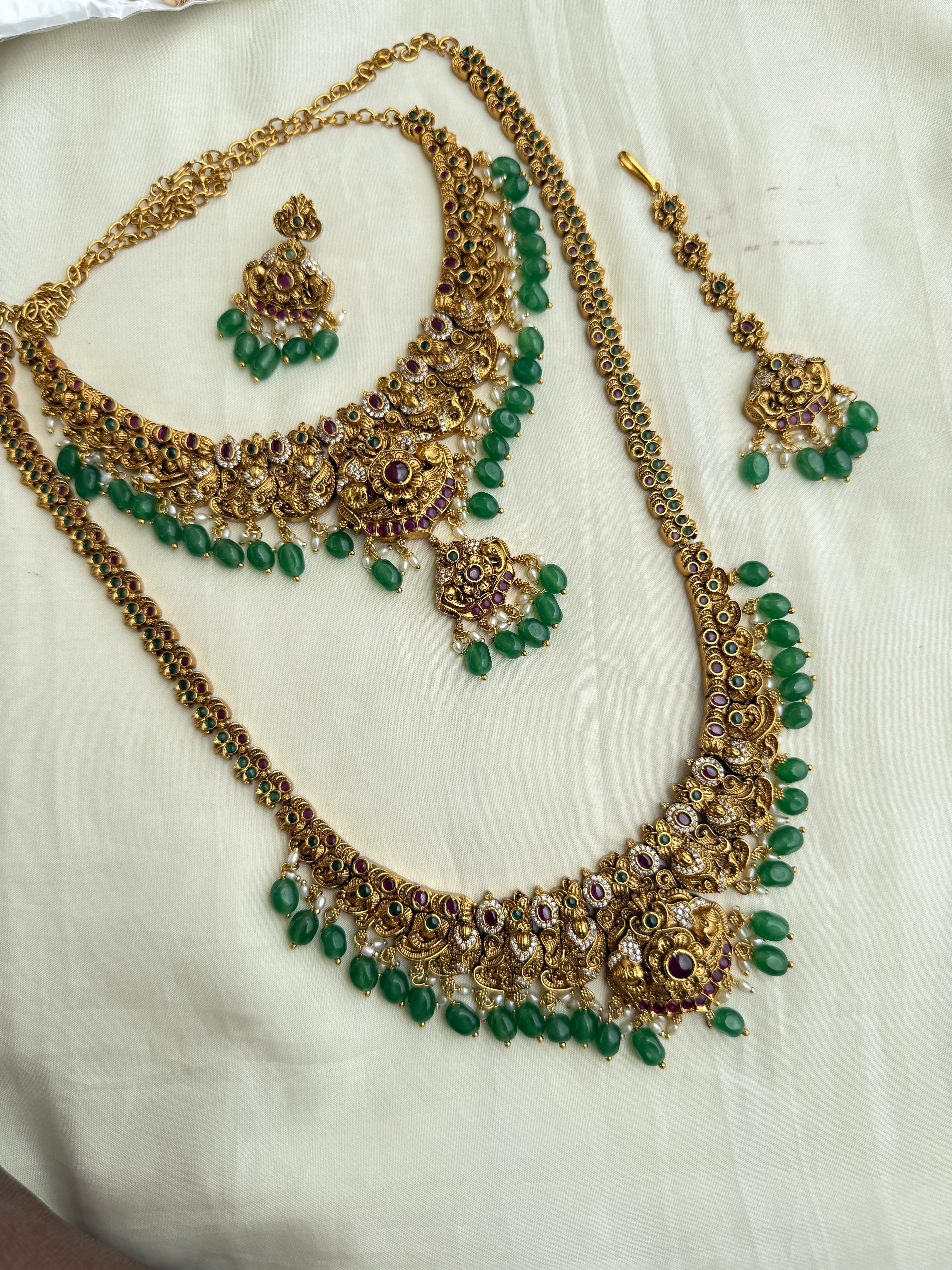 Lh2023 nakshi Bridal set neckset and haram,tikka