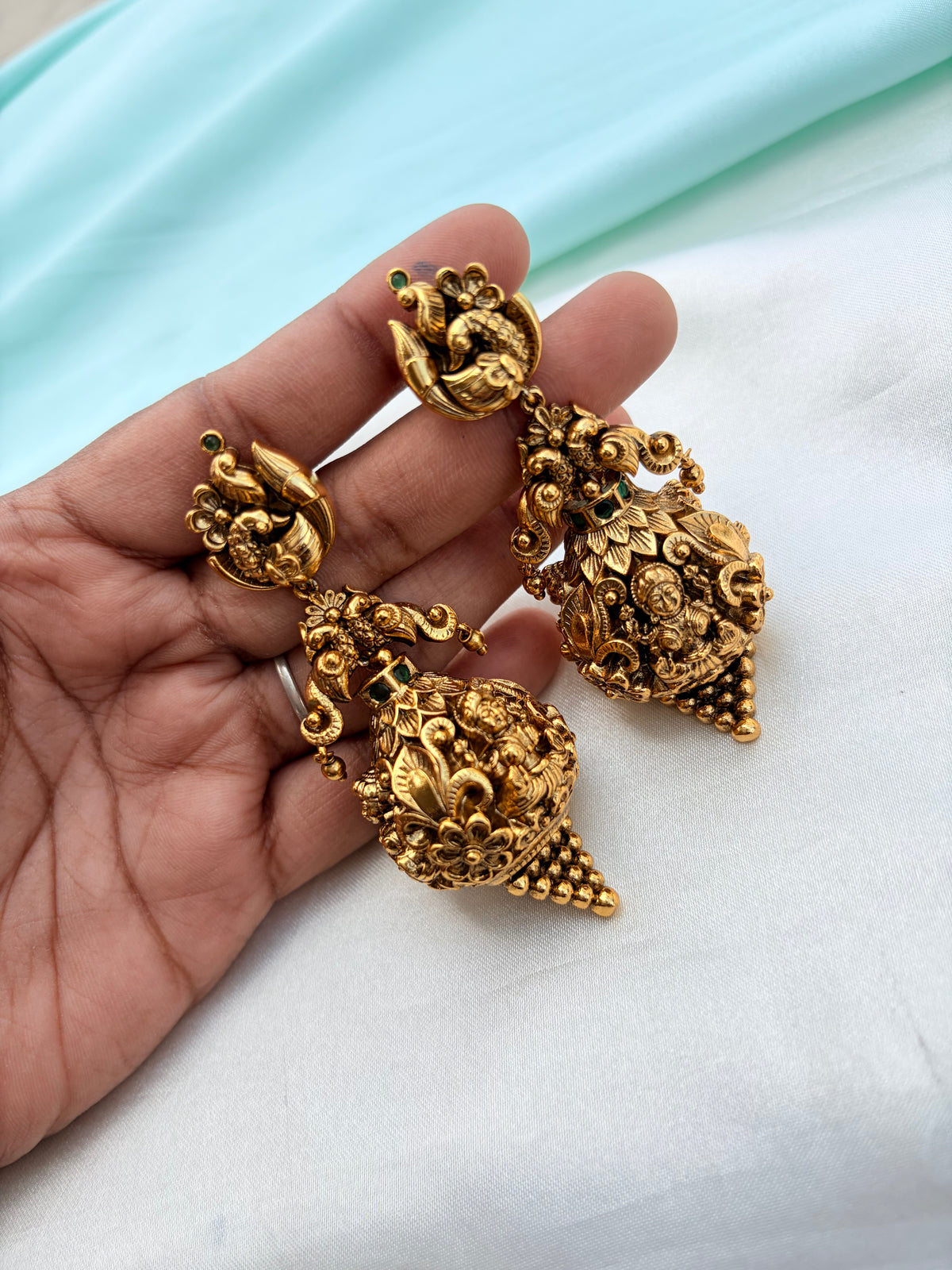 Matt finish  Lakshmidevi butta earrings Er951