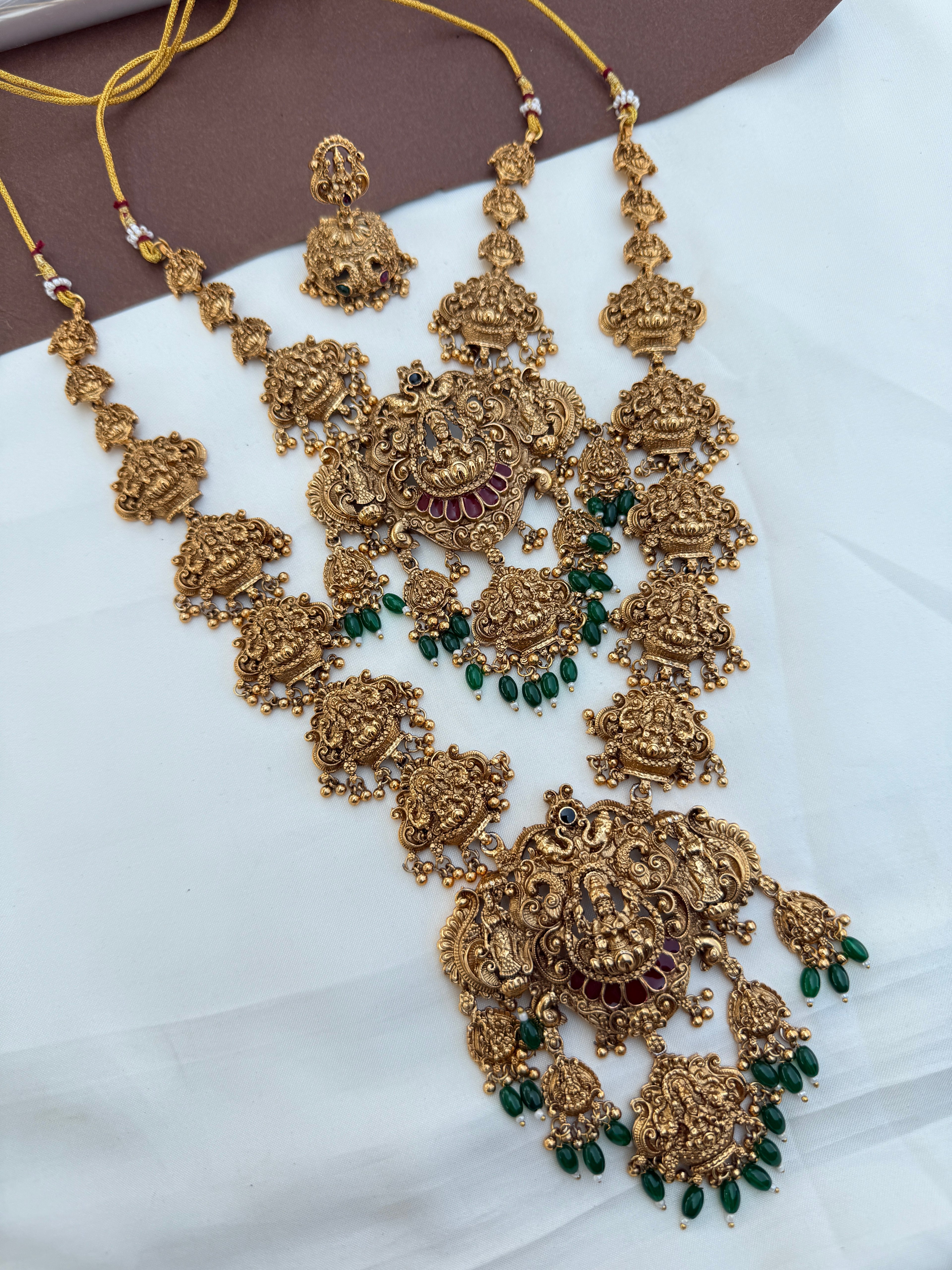 Bs246 lakshmidevi heavy bridal set