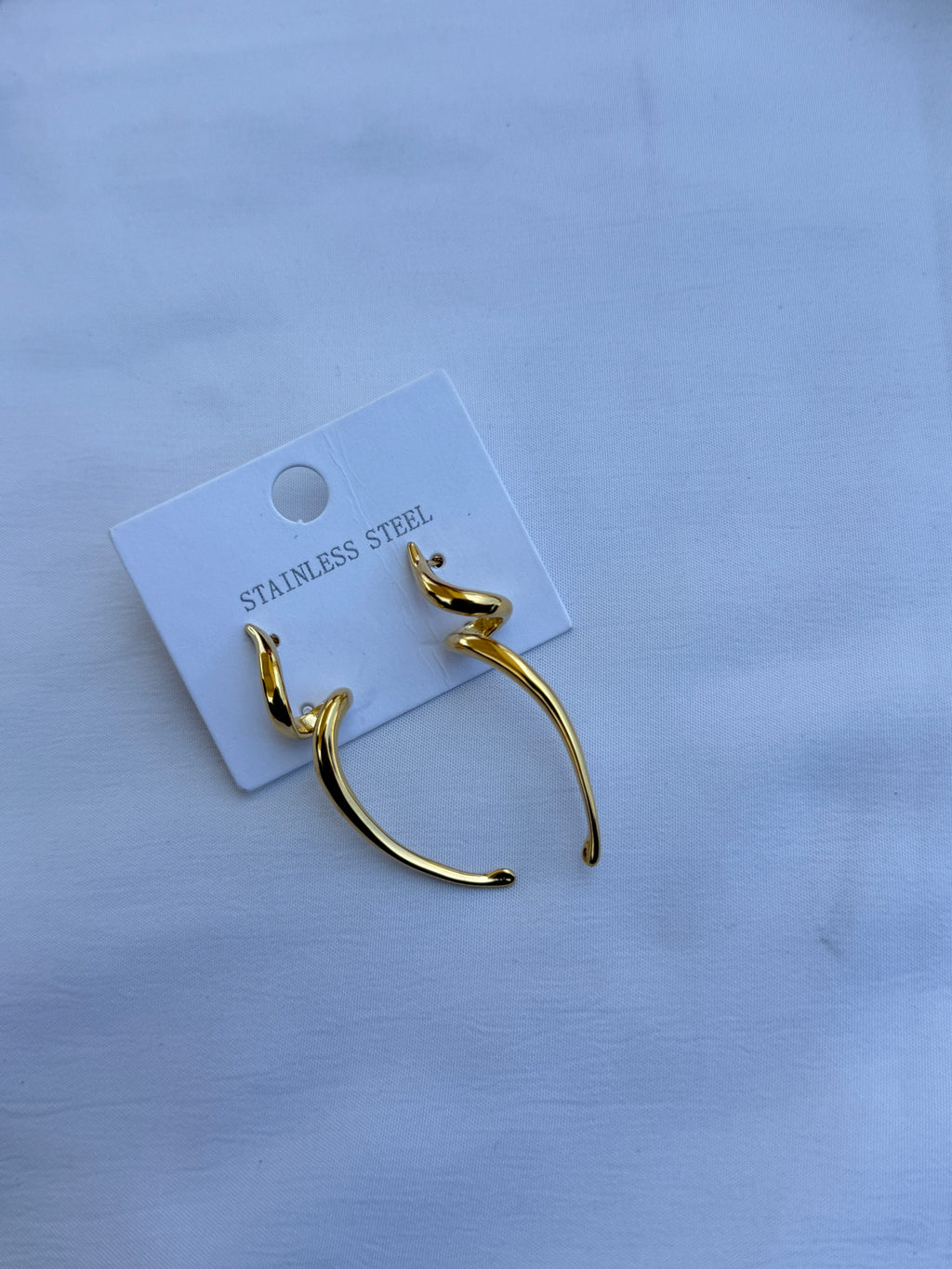 Er021 spiral western Anti tarnish Earrings