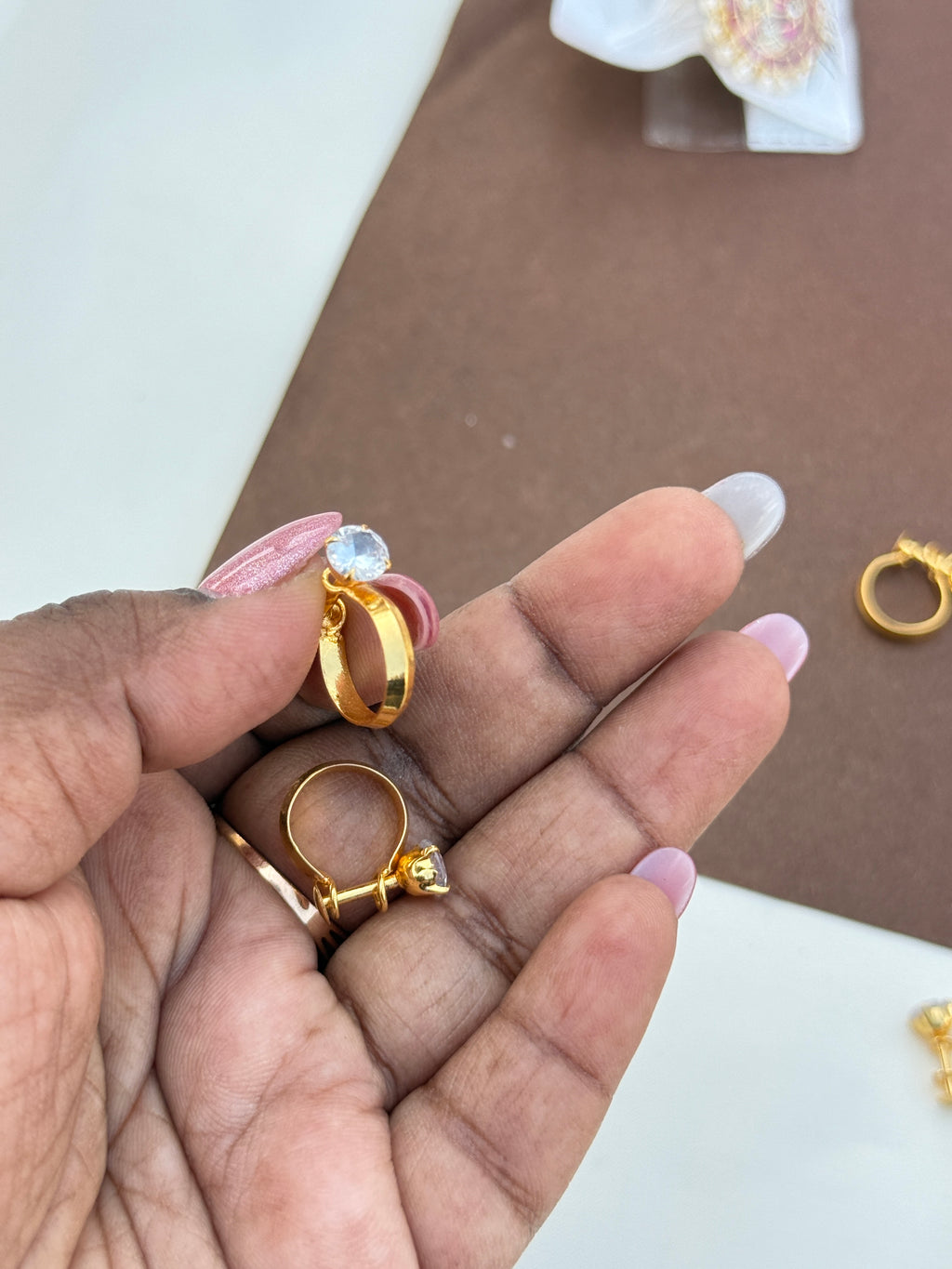 Ph222 microgold u earrings