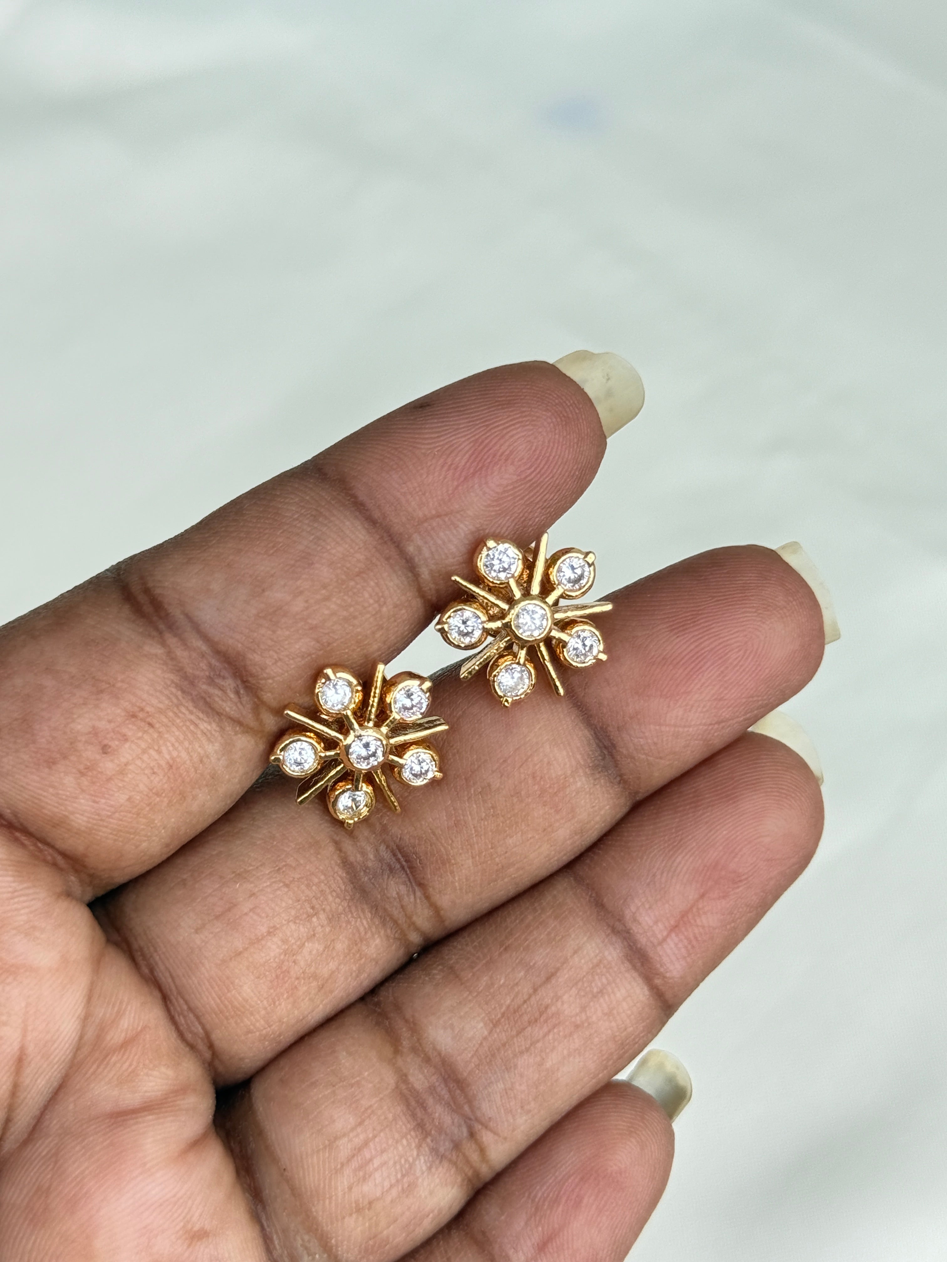 Ph081 6 stones panchaloham studs