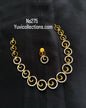 Ns272 simple cz neckset suits for kids and adults