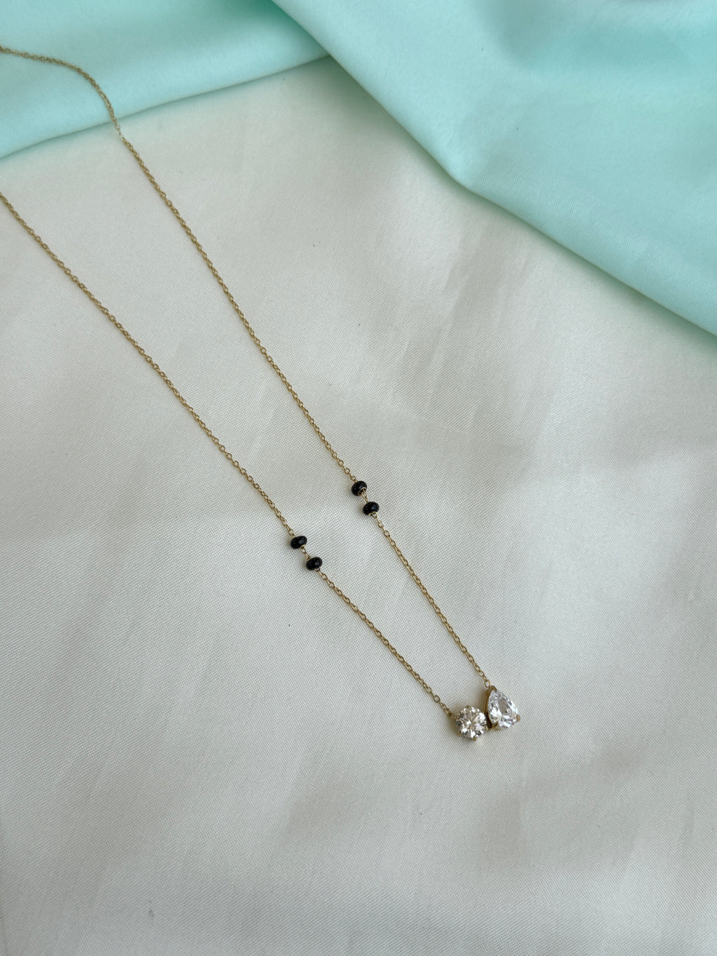 Bb140 anti tarnish 16 to 18 inches adjustable black beads