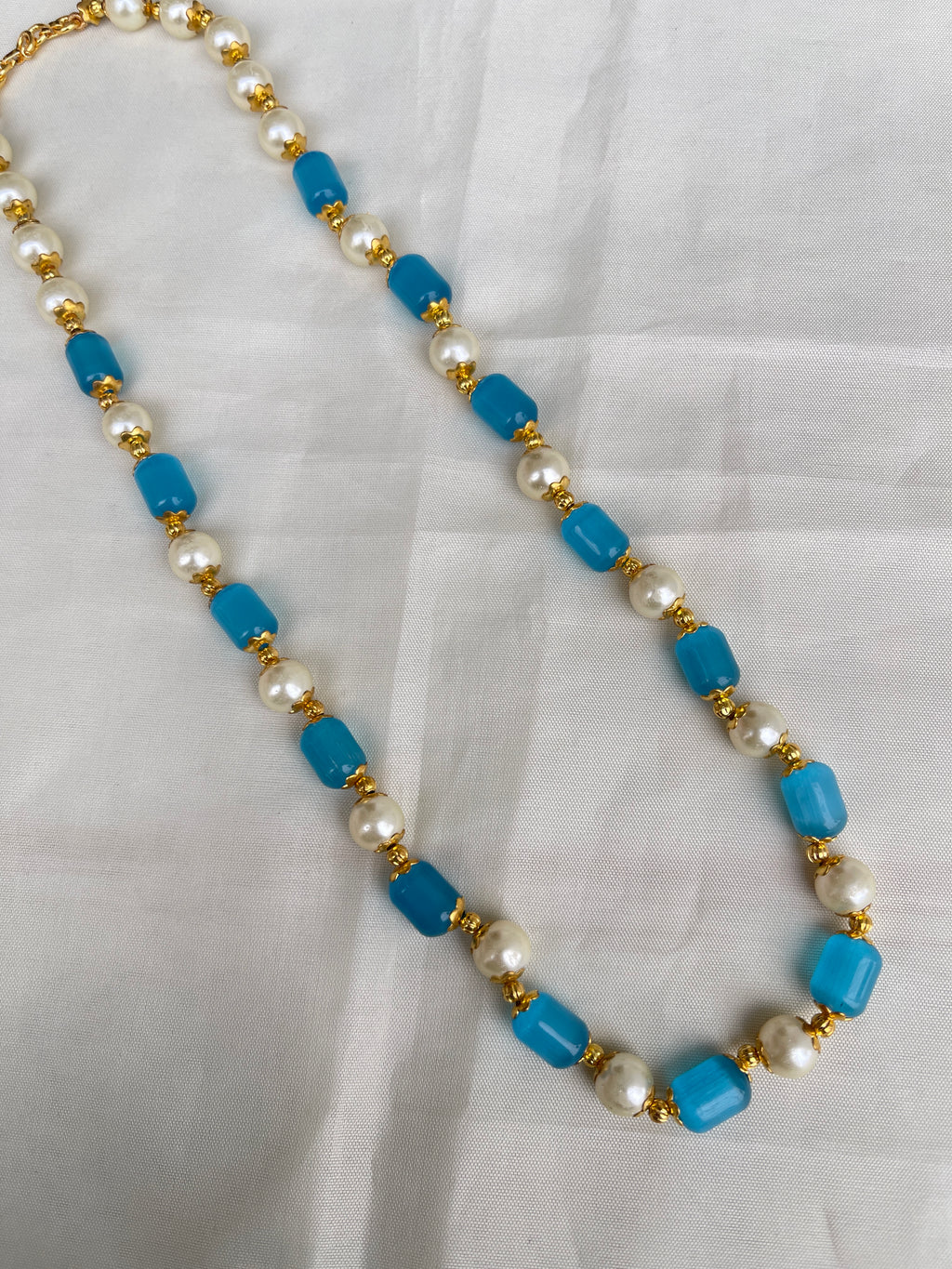 18inches mint & green beads