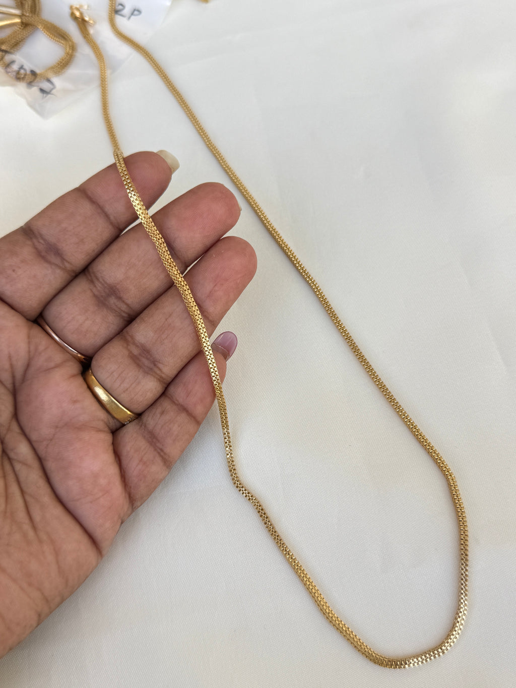 Tc027 26 inches unpolished panchaloham mangalsutra chain thali