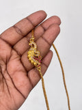Single pendant peacock mangalsutra (pusthalthadu)