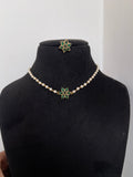 Pearl choker for kids and adults with earrings CH006