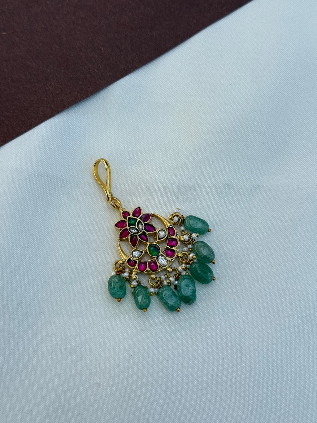 Tk704 jadau kundan tikka