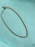 DC065 anti tarnish full stones 18inches adjustable daliy wear chains