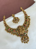 NS583 lakshmi Devi nakshi jadau Kundan Neckset