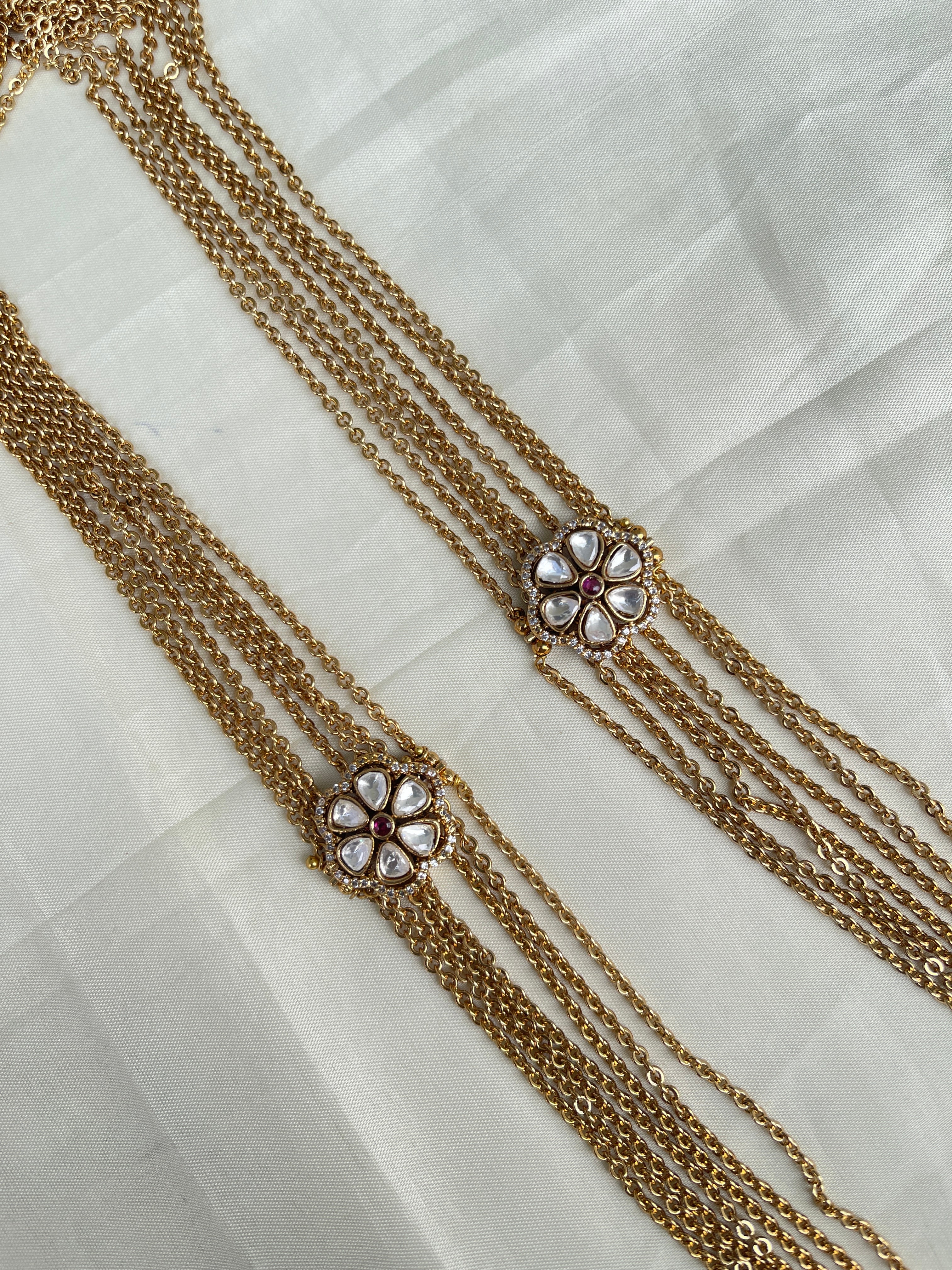 7 layers moissanite pendant chandraharam