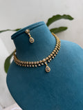 Ns438 simple white stone neckset