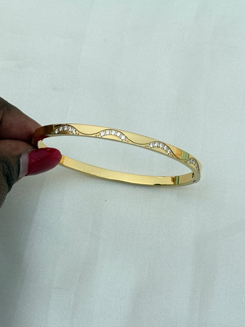 Ab559 anti tarnish openable kada bracelet