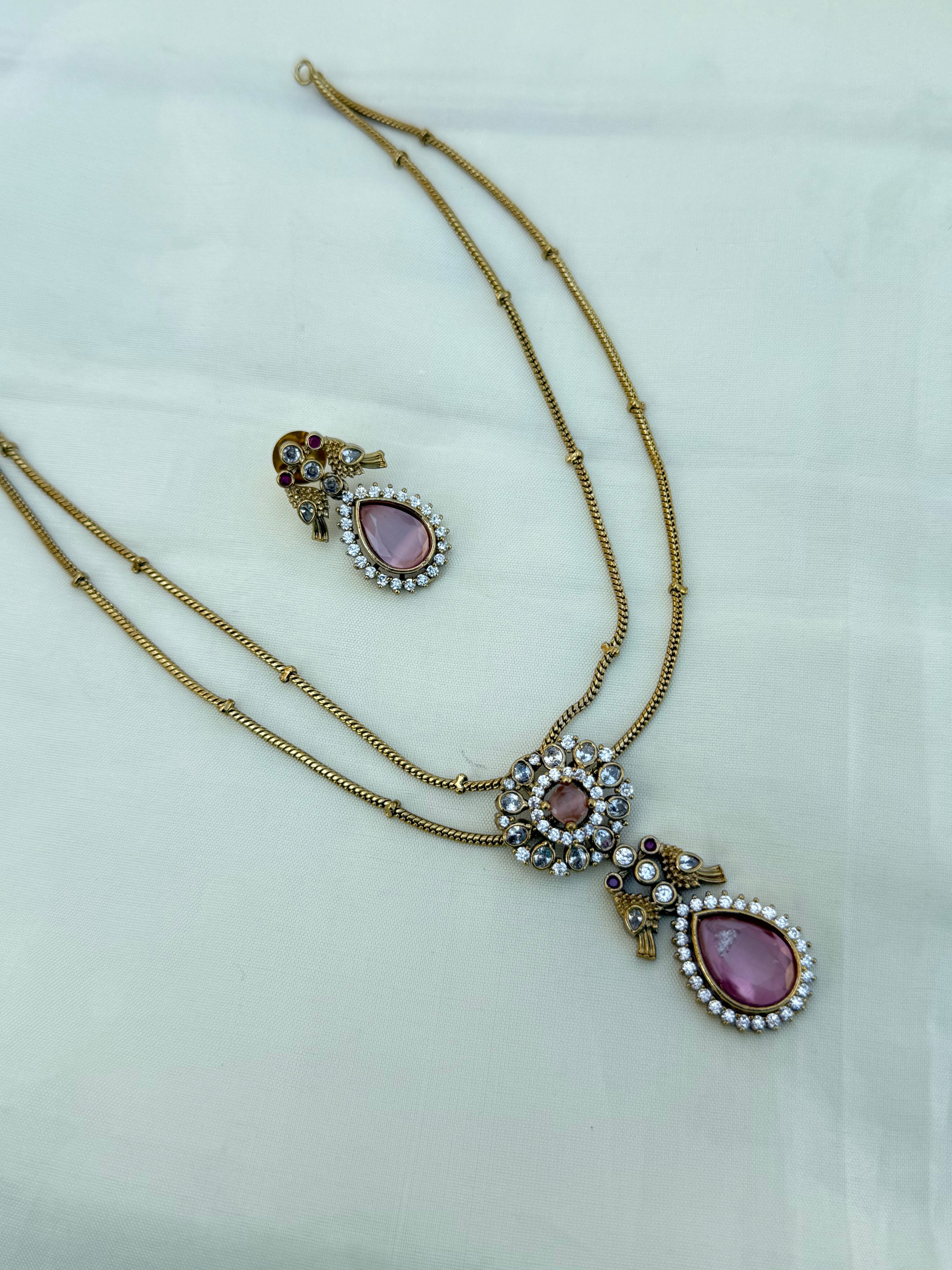 Ns0014 2 lines parrot  western Neckset