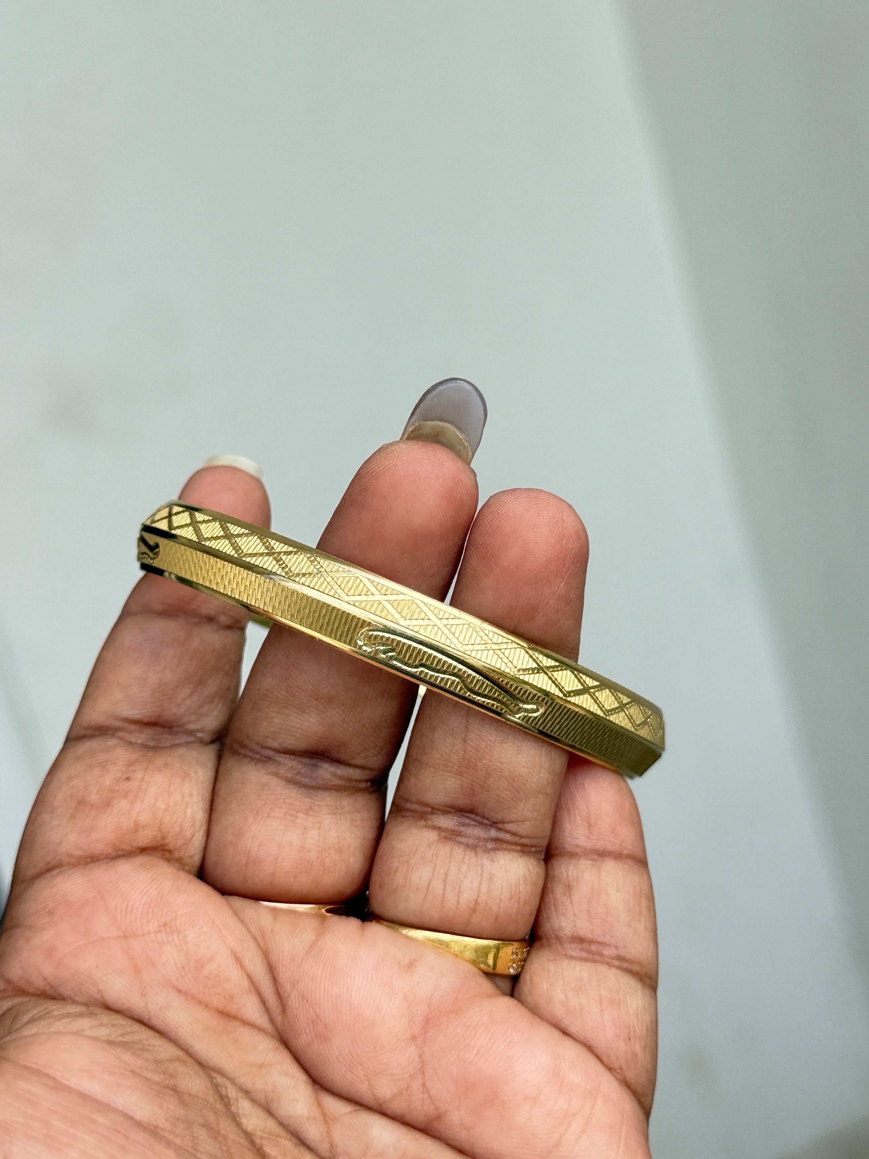 Ph285 unpolished panchaloha mens kda bracelet