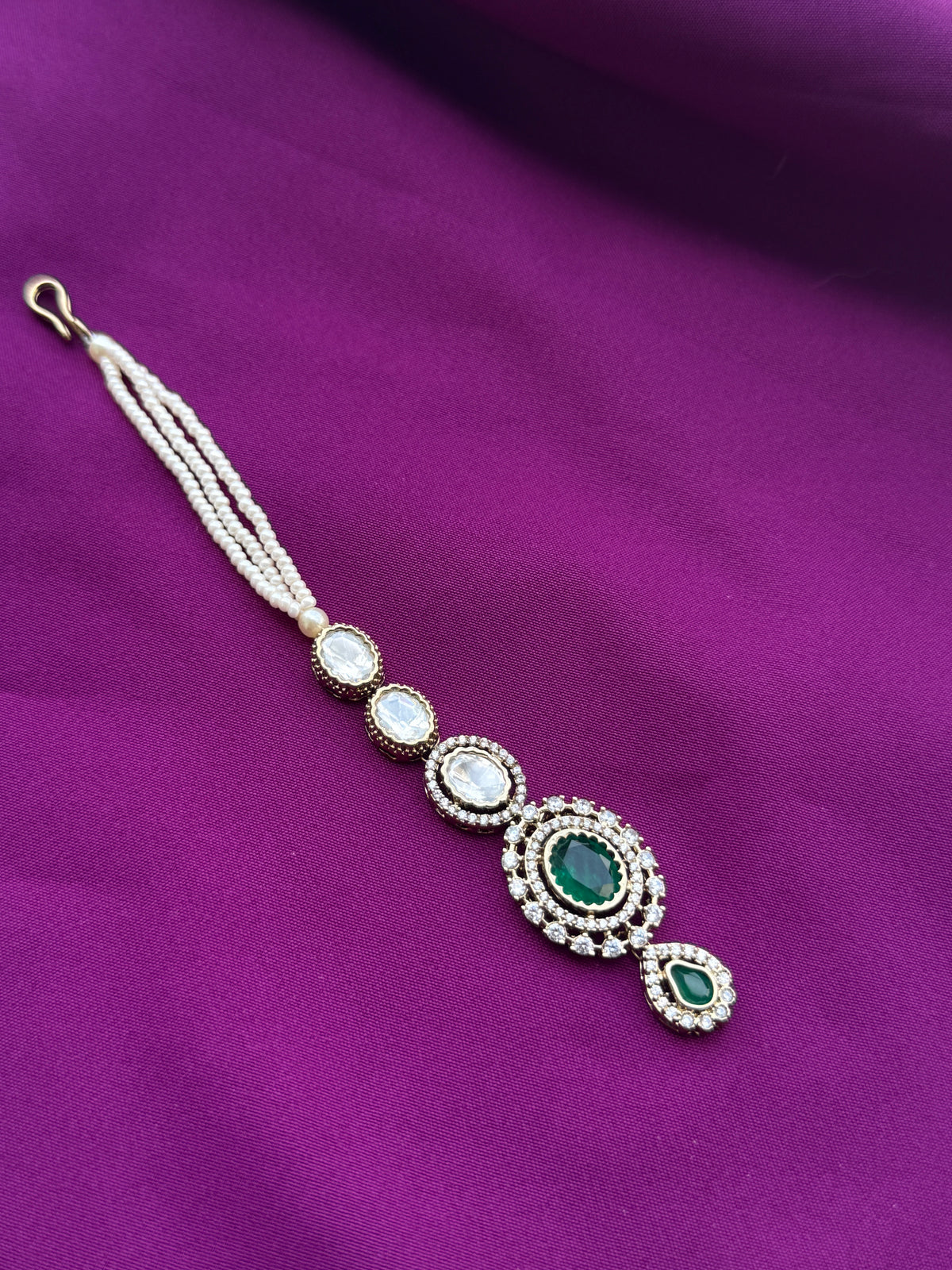 Mossinaite stones 3 layers pearls tikka tk807