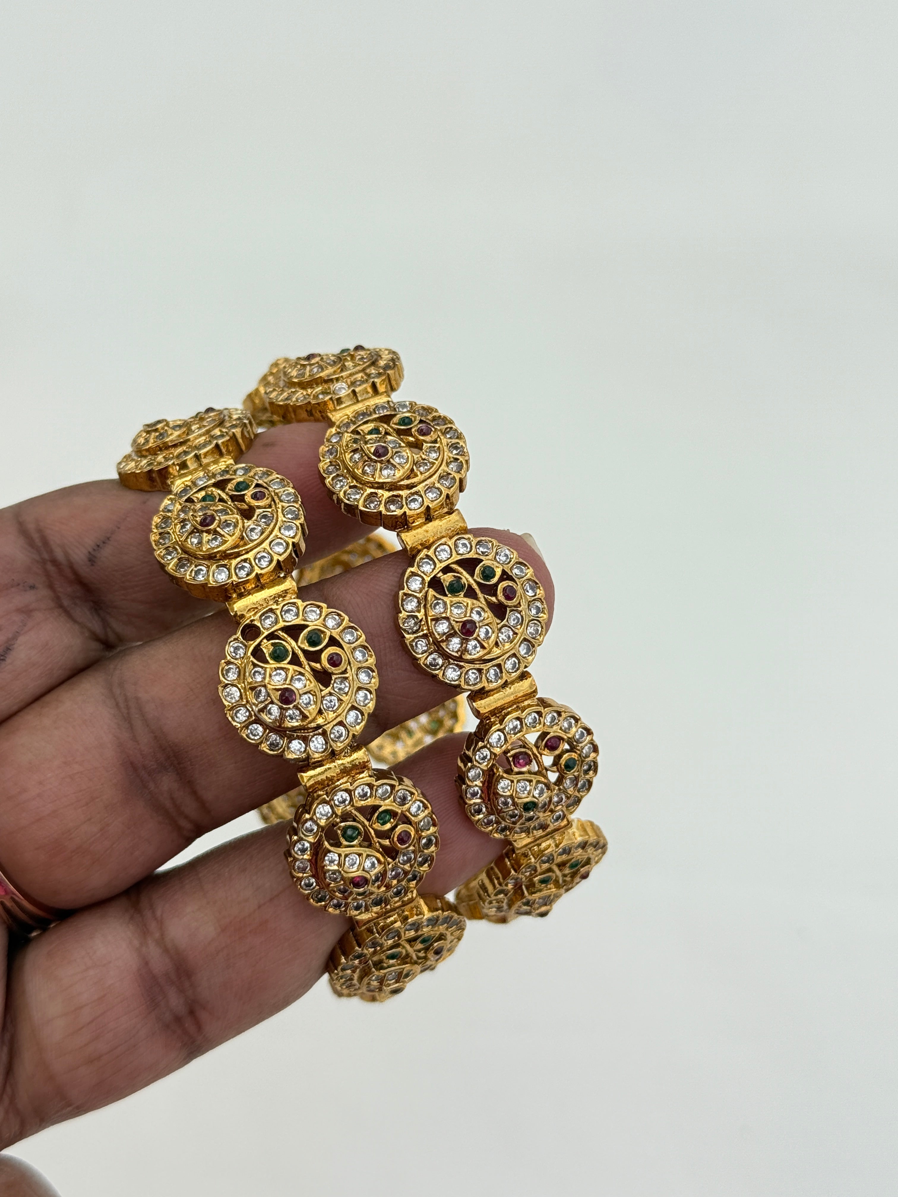 Sb149 multi colour peacock bangles