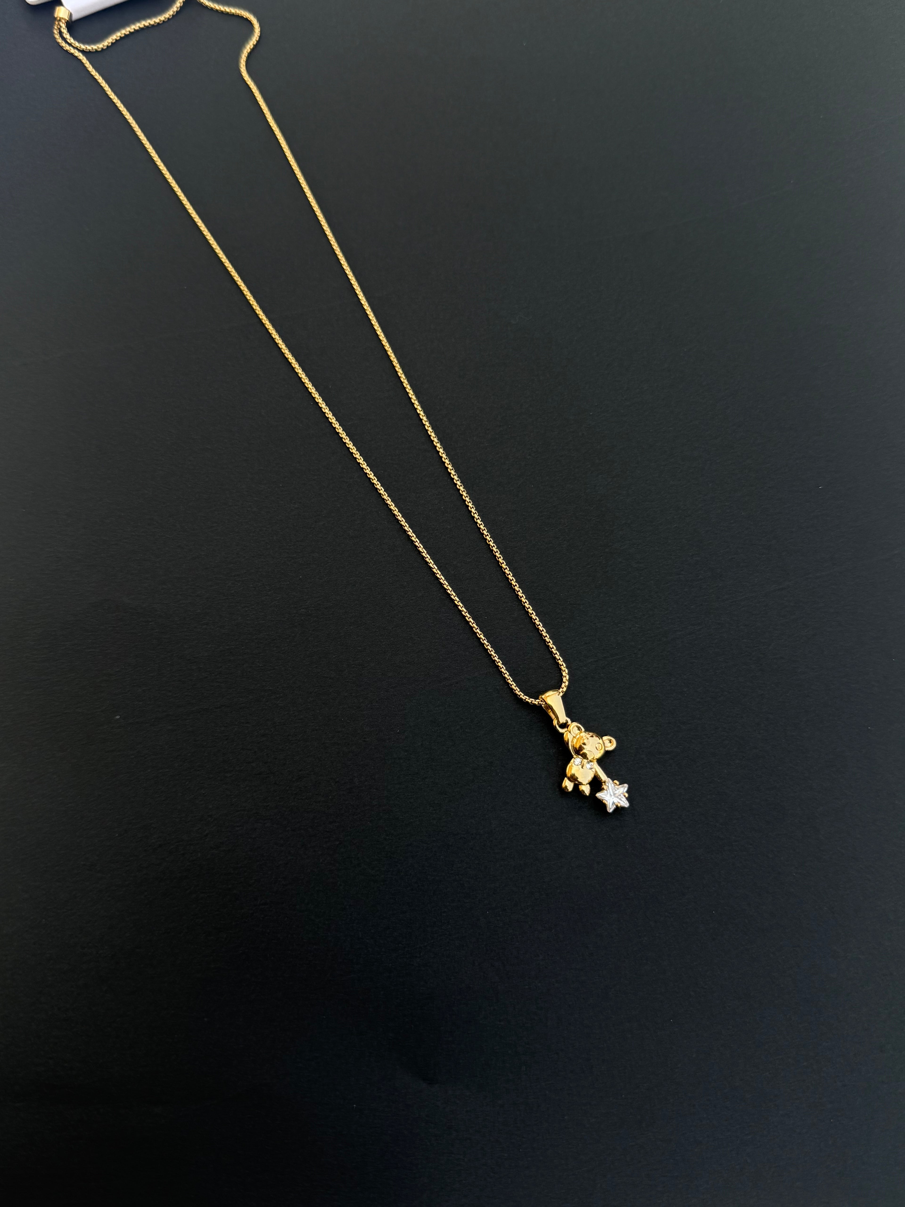 Dc001 teddy star anti tarnish chain