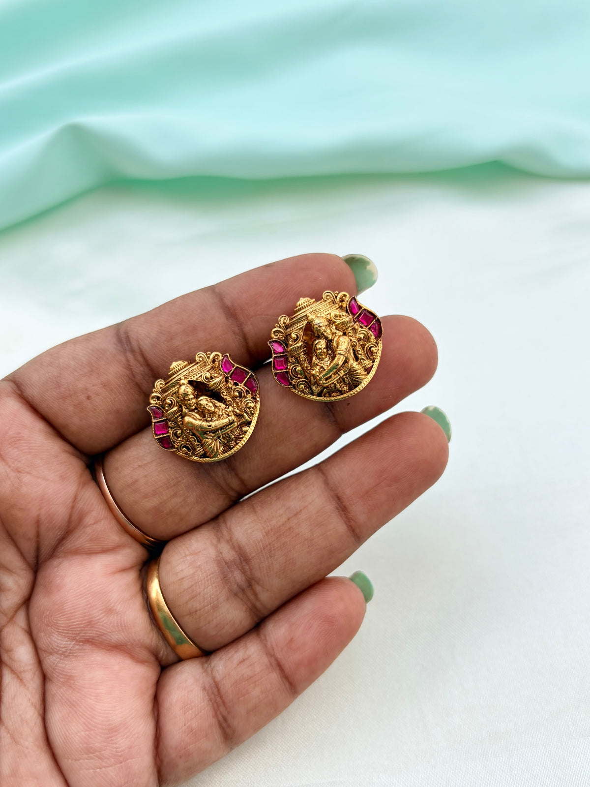 Unique  multi Ram and Sita studs St197