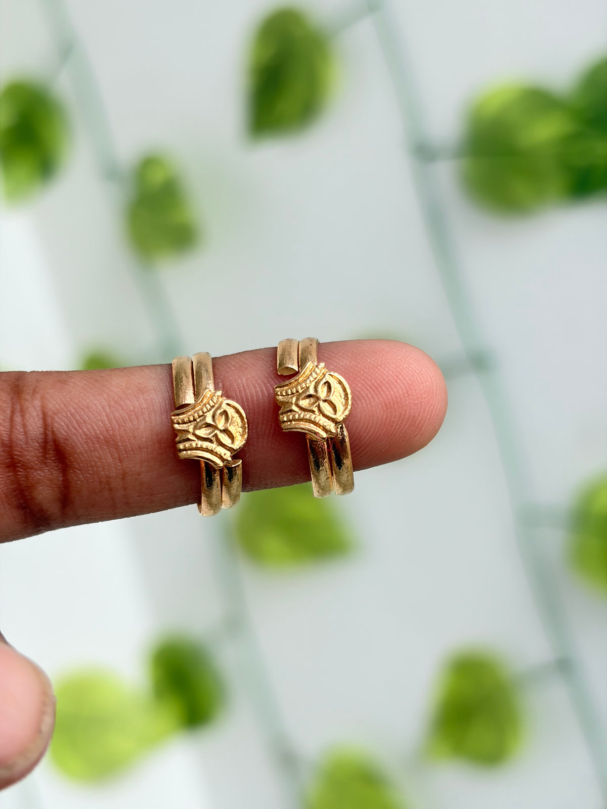 Panchaloham polished toe rings tr018