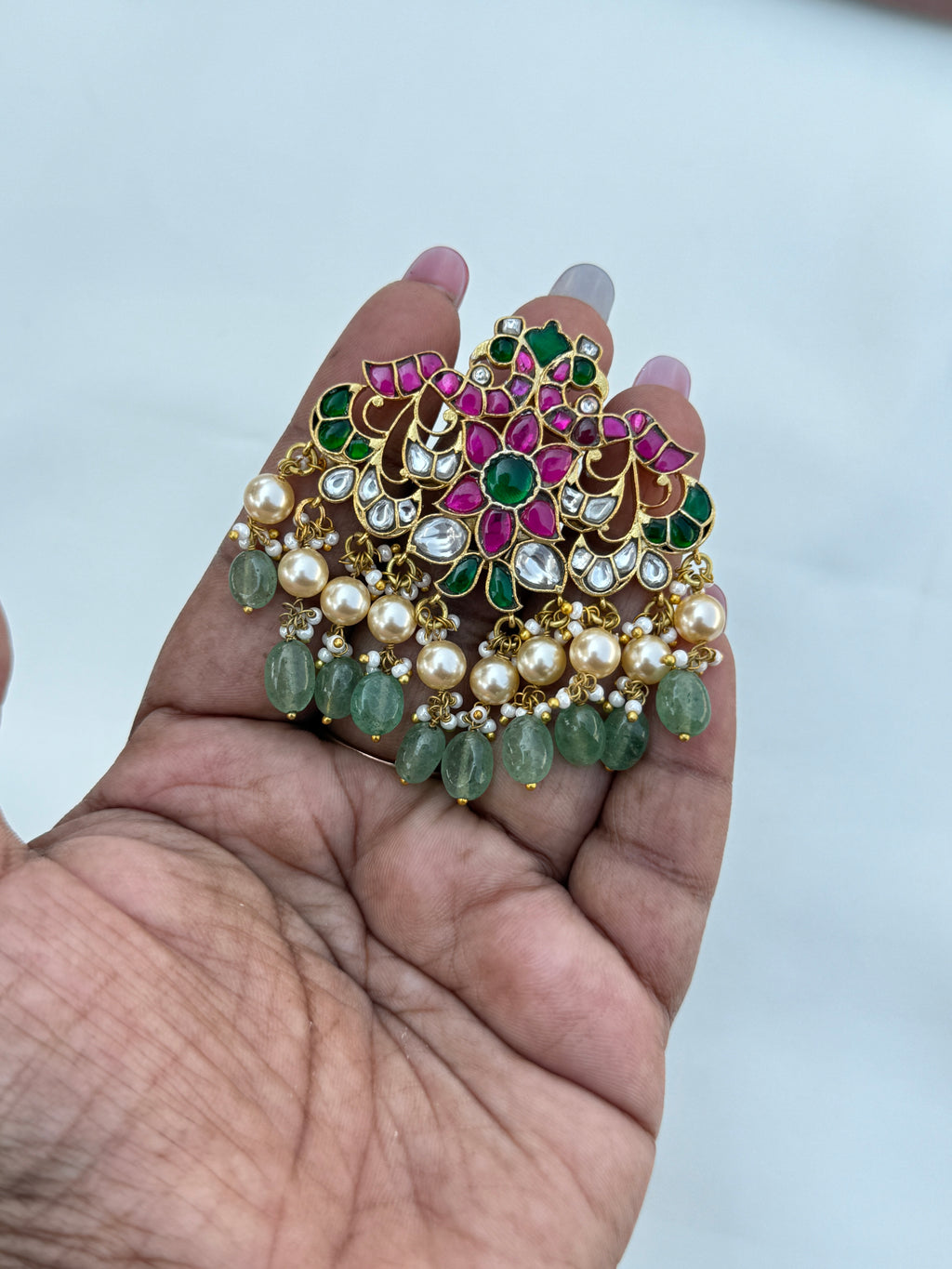 L013 jadau kundan pendant