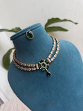Ns442 2layers Uncut Kundan neckset