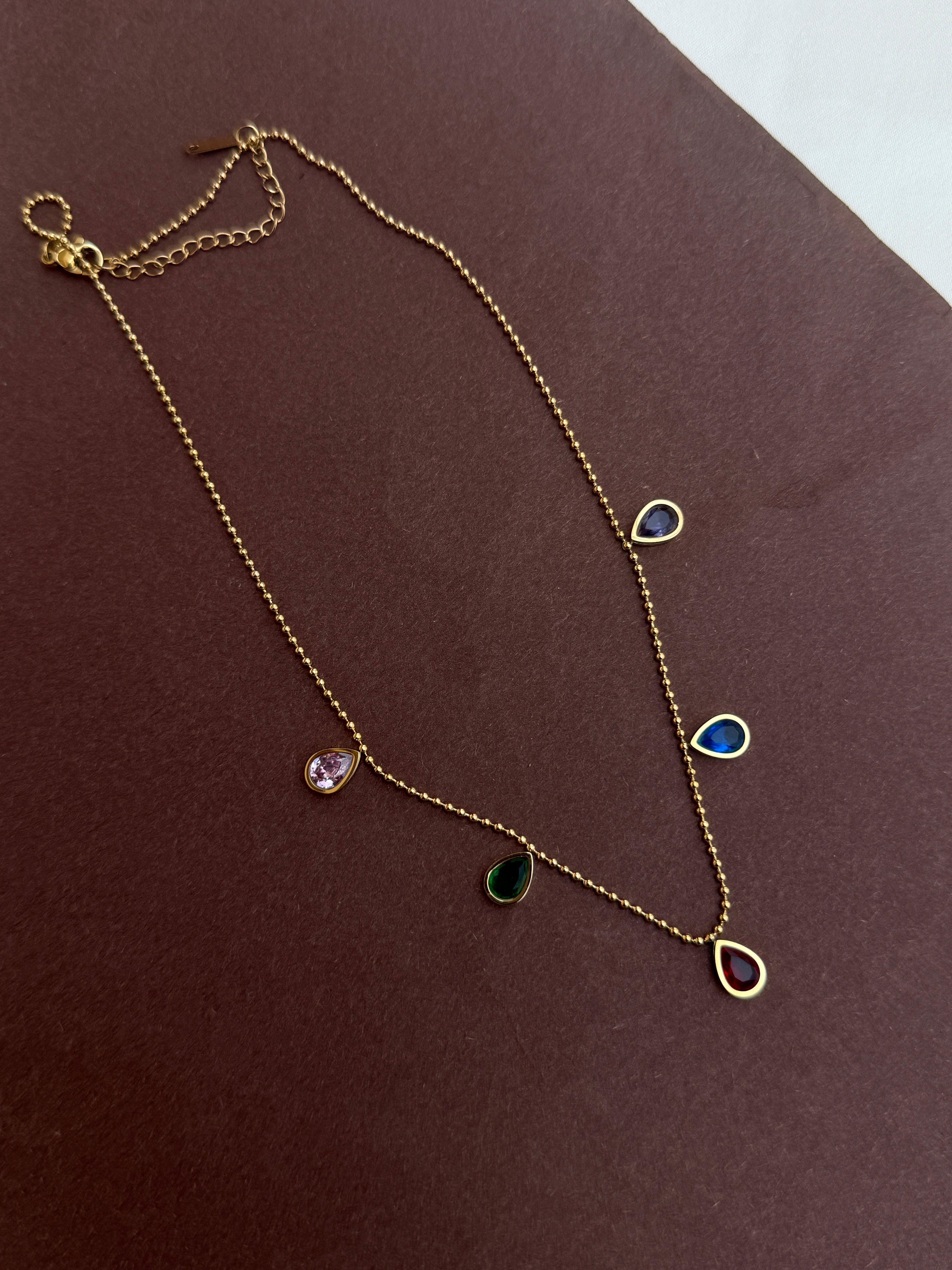 Dc028 anti tarnish daily wear multi drop chain